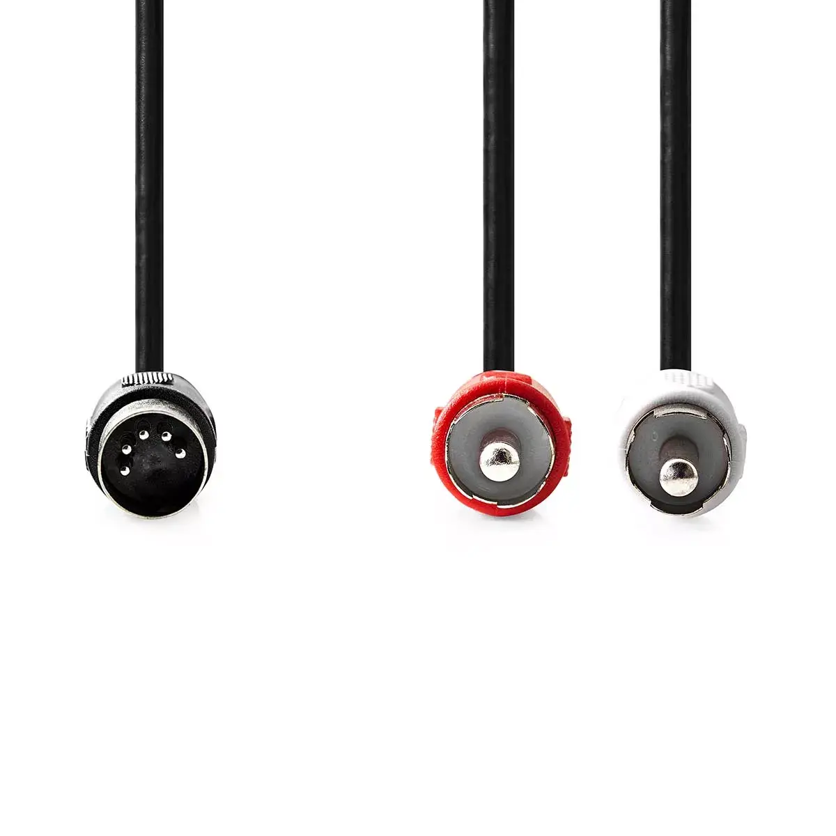 Nedis CAGL20200BK10 audio cable 1 m DIN to 2×RCA Photo 2