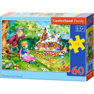Jigsaw puzzle Castorland 60 pieces — Hansel and Gretel illustration, brand Castorland