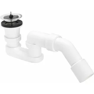 Shower tray siphon VIEGA model 703233 with 52 mm strainer and rubber plug, chrome finish
