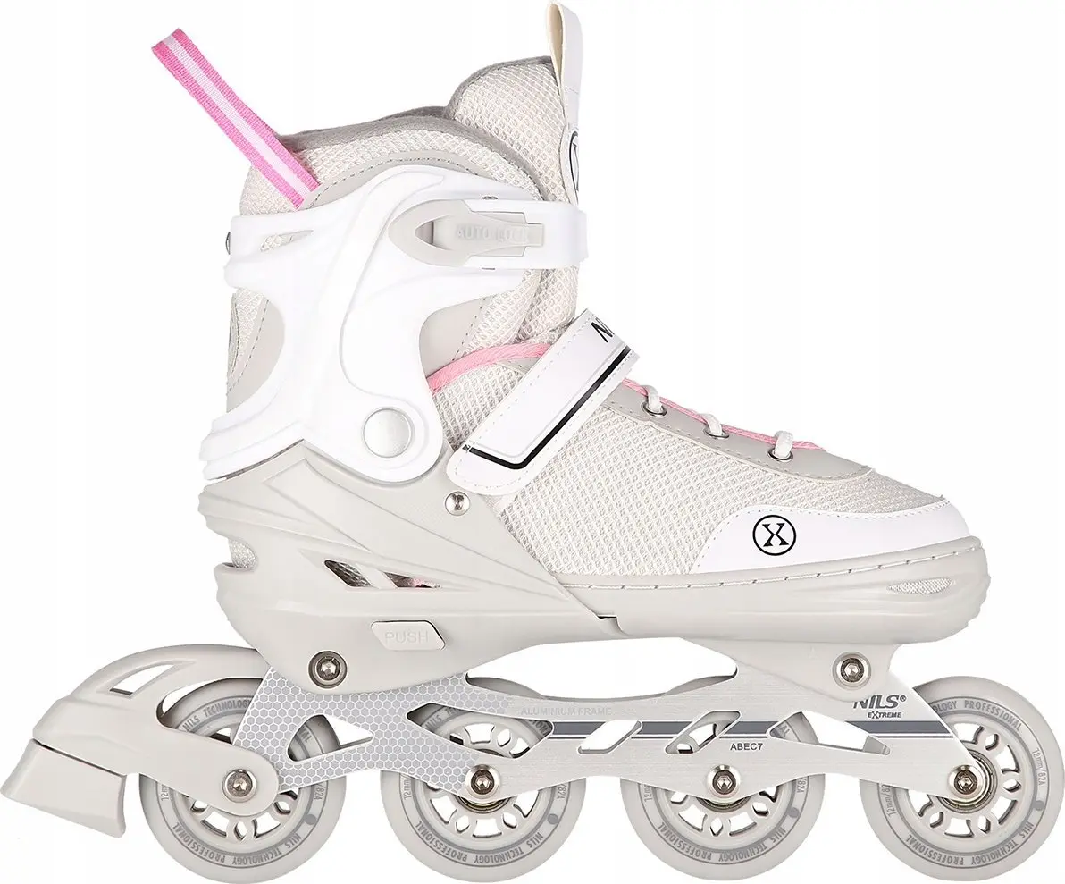 Rulleskūši nils extreme NH18188A 2in1 pelēki-rozā