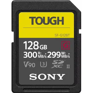 SDHC memory card Sony SF-G Tough 128 GB UHS-II U3 V90 Class 10