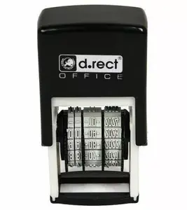 Date stamp D.Rect S510 black — D.Rect S510 self-inking date stamp (MPN 215588)