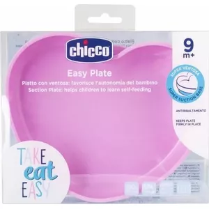 Тарелка для малыша CHICCO 00010217100000 — силикон, розовая