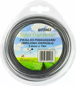 Trimmer Line GEKO G73962 reinforced round 2.4 mm × 15 m for brushcutters