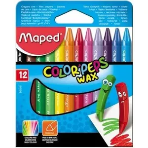 Crayons Maped M861011 — pack of 12 multicolour wax crayons