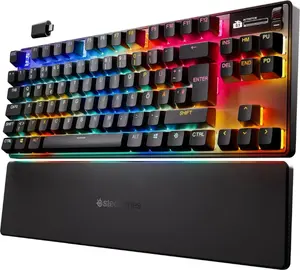  Mehāniskā spēļu tastatūra STEELSERIES Apex Pro TKL Gen 3 Wireless RGB, bez ciparu bloka