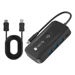 USB-C концентратор TECHLY IDATA USBC-HUB5WL — 5 портов