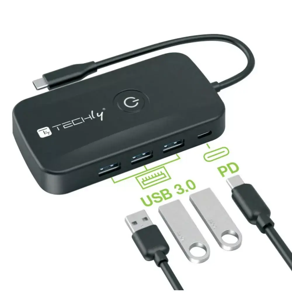 TECHLY USB-C хаб IDATA USBC-HUB5WL (5 портов) Photo 7