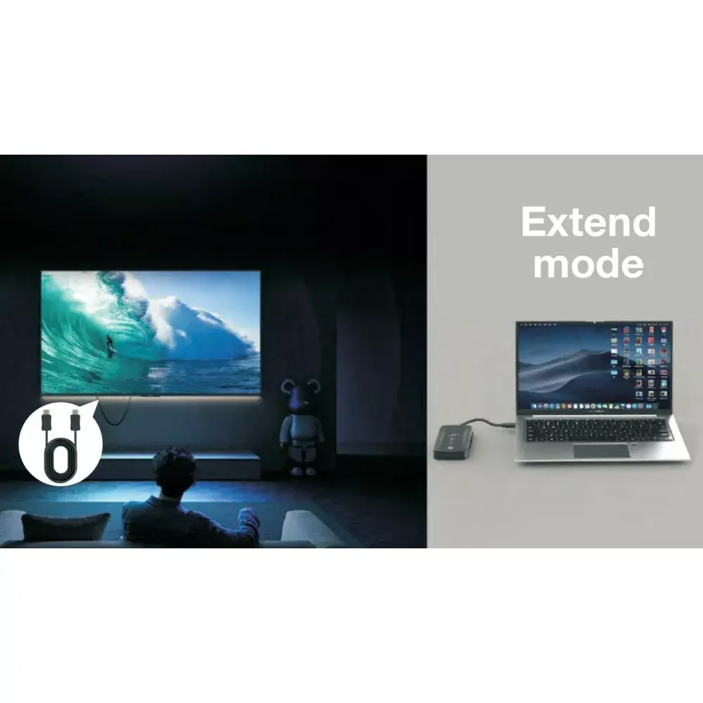 TECHLY USB-C хаб IDATA USBC-HUB5WL (5 портов) Photo 9