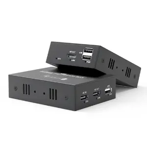 KVM-удлинитель TECHLY IDATA HDMI-KVM4 — HDMI 1080p60, USB 2.0, Cat6 до 100 м (передатчик и приёмник)