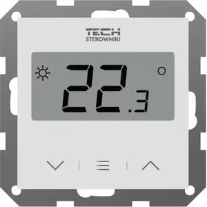 Room Wireless Regulator TECH STF-8ZWH with Humidity Sensor for Frame Systems F-8z 55 mm, White