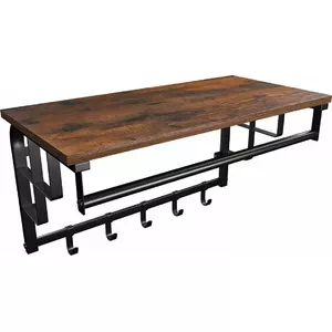 Koka plaukts ar drēbju pakaramajiem LEOBERT model_2000_1
