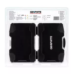 Screwdriver bit set GRAPHITE 56H560 — 1/4" drive, 594 g, blister pack