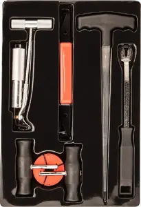 Glass removal kit NEO tools TOP-11-819 — hand tool set for removing vehicle and building glass
