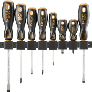 Screwdriver set 8 pcs. NEO tools TOP-04-207 — assorted manual screwdrivers for general use