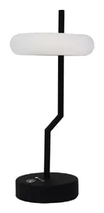 TECHLY I-LAMP-TABLE2 Table Lamp LED 2 W Black White Battery Operated Touch Control