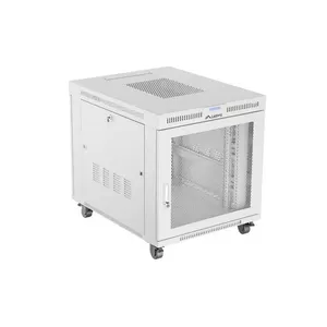 Rack cabinet LANBERG FF01-8015-23SL 19" 15U, gray, perforated front door