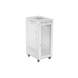 Floor-standing 19" rack cabinet LANBERG FF01-6827-23SL 27U 600x800 mm perforated front door