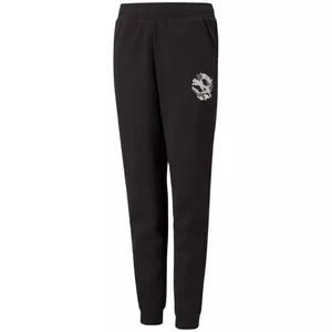 Puma Alpha Sweatpants FL Melnas 589235 01 Izmērs 116cm Flīsa Bērnu Sporta Bikses