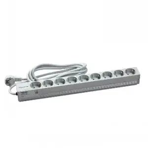 Power distribution unit Schneider Electric ACTASSI NSYAPU19S9 — 1U rack-mounted PDU with 9 Schuko sockets for 19" cabinets