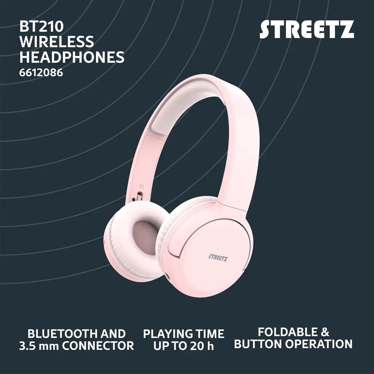 Наушники Streetz BT210-PNK Photo 7
