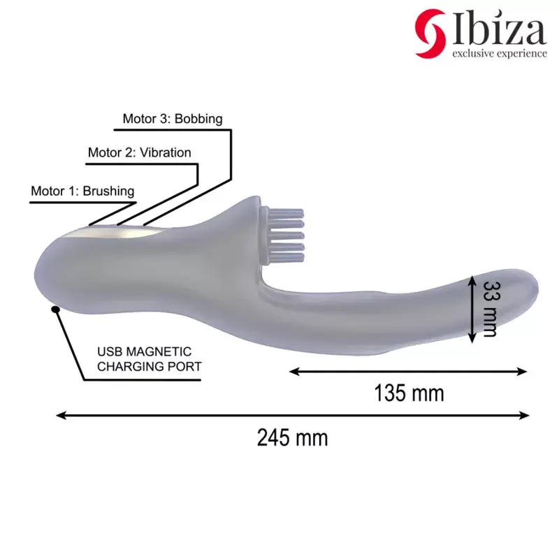 Двойной вибратор IBIZA TECHNOLOGY D-241936 Photo 4