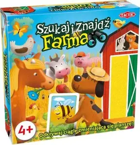 Board game TACTIC Farm Search & Find 58499 — family search-and-find puzzle game