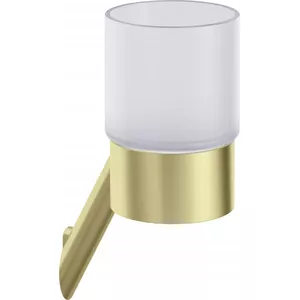 Wall cup Deante ADI_R911 ceramic white — wall-mounted cup holder for bathroom