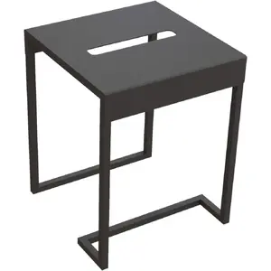 Bathroom stool deante ADM N51T — wooden design, compact size