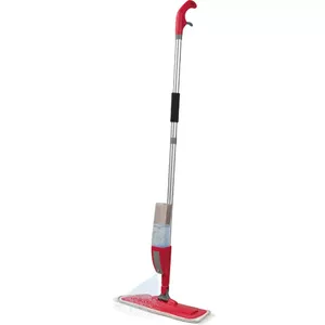 Flat spray mop LAMART LT8063 with 120 cm adjustable metal handle, 400 ml tank and 38–43 x 14.5 cm microfiber pad