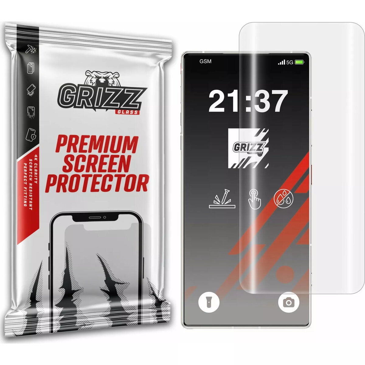 Aizsargplēve GrizzGlass Hydrogel priekš Nubia Z70