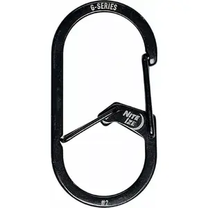 Карабин NITEIZE G-Series Dual Chamber Carabiner №2 — двукамерный металлический зажим