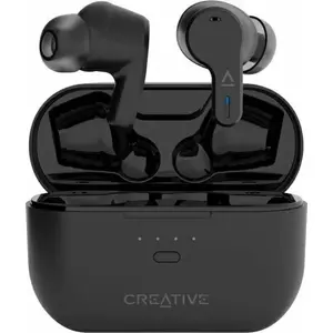 Austiņas Creative Zen Air Pro — bezvadu Bluetooth, USB-C uzlāde, melnas