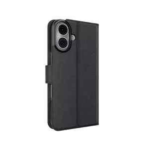 Phone folio case Zagg 702315603 Leather Feel for iPhone 16 — folio cover with leather-like finish