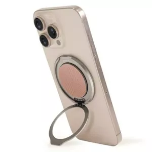Magnetic Mount UniQ Gripfit 360 Magnetic Holder, blush pink, 360° rotation, compact phone grip