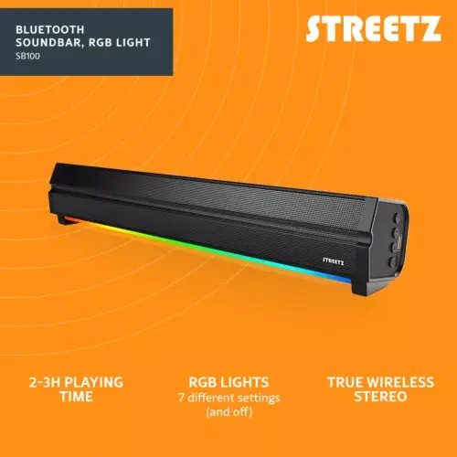 Звуковая панель Streetz SB100 SB100-BLK Photo 6