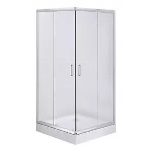 Square shower enclosure deante KYC_641K 90 cm transparent glass