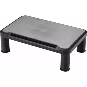 Monitor stand Q-Connect KF18018, freestanding, height-adjustable, max load 20 kg, black