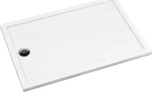 Rectangular shower tray Deante KTJ_083B 120x90 cm, low-profile acrylic/resin construction