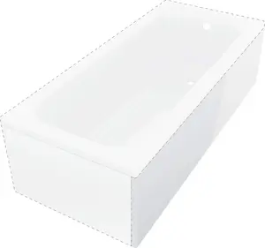 Bathtub panel deante KTJD018O 180 cm long side panel for bathtub enclosure