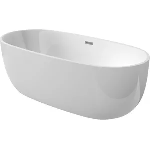 Brīvi stāvoša akrila vanna deante KDU 015W 150 cm ovāla