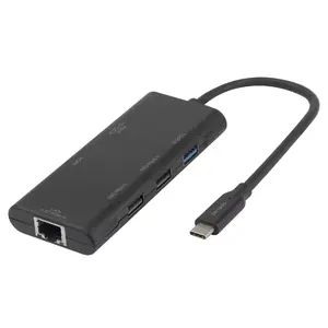 Docking station DELTACO USBC-HDMI31 with 1x HDMI and 3x USB-A for USB-C laptops