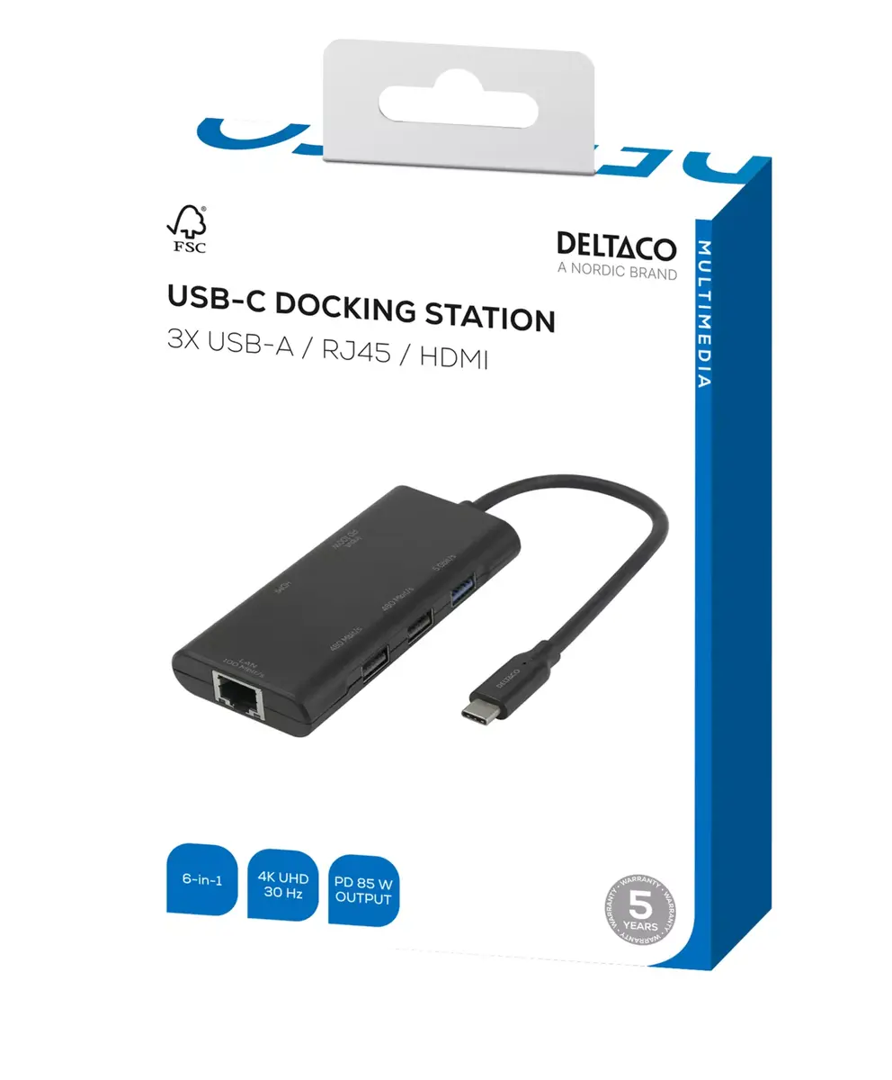 DELTACO USBC-HDMI31 dokstacija Photo 2