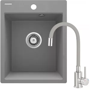 Granite kitchen sink deante ZRCPS103 1-bowl