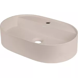 Гранитная накладная раковина deante CQS_5U6B овальная с местом для смесителя