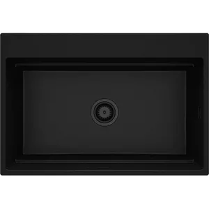 Granite 1-bowl kitchen sink Deante ZRM_N10B, single bowl, undermount/topmount compatible