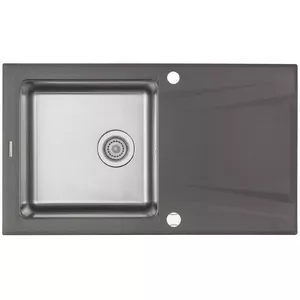 1-bowl granite-steel sink with drainer deante ZSR_T113