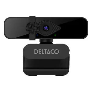 Webkamera Deltaco W-200 3.7 MP 2560 x 1440 pikseļi Melna