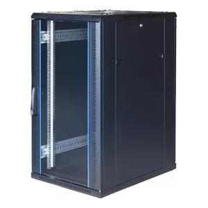 19" wall cabinet TOTEN 9U 600x450 with perforated door, black