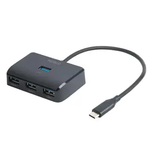 USB хаб Deltaco USBC-HUB203 USB Type-C 5000 Mbit/s Черный